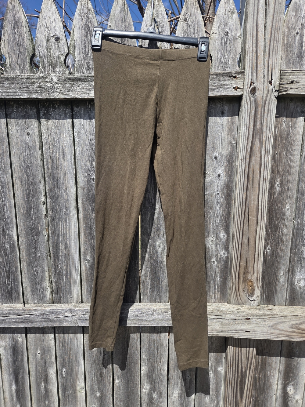 Forever 21 Olive Brown High-Rise Leggings